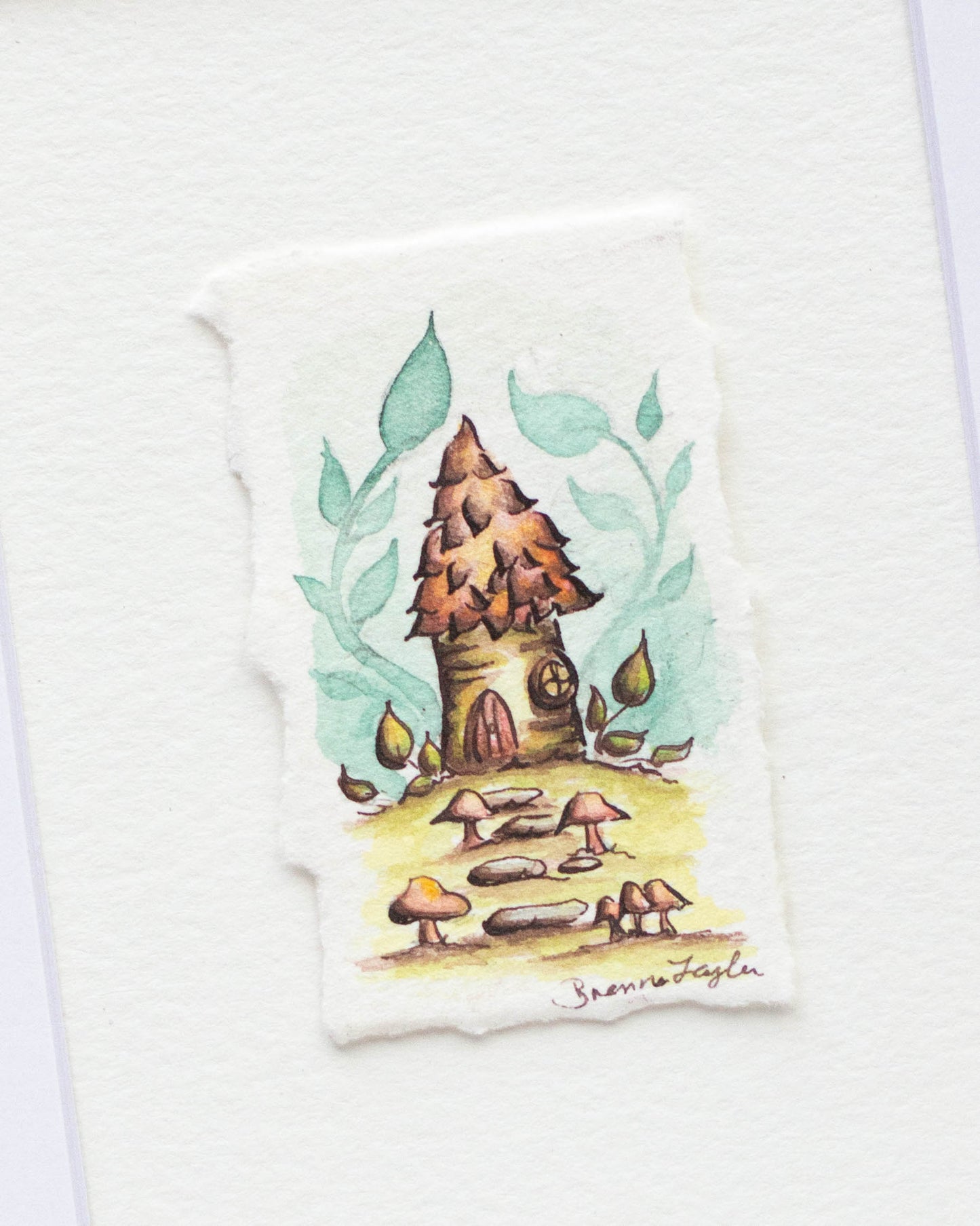 "Tiny Birch Abode" Original Illustration