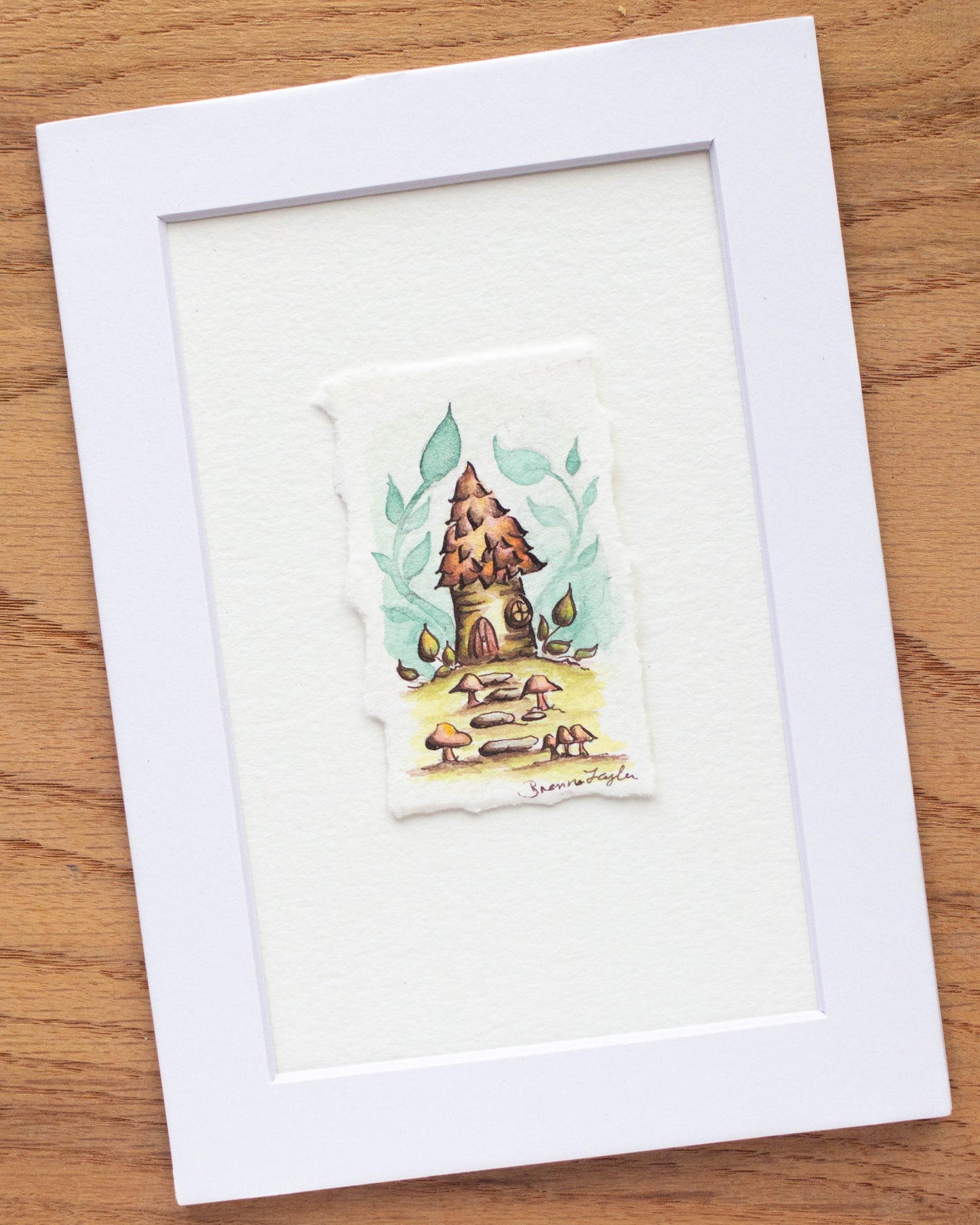 "Tiny Birch Abode" Original Illustration