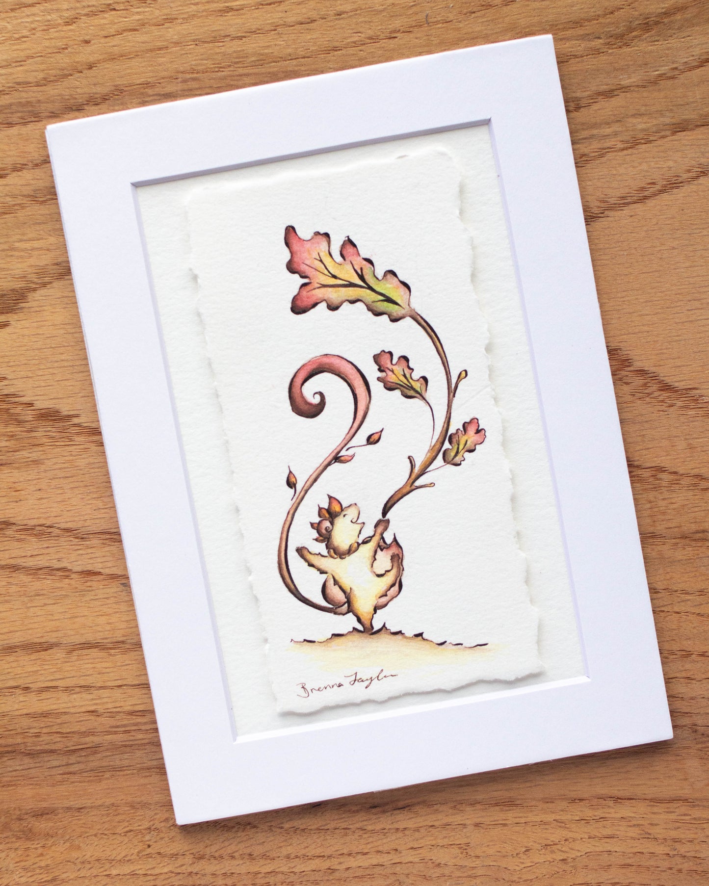 "Happy Leaf Dance" Original Illustration