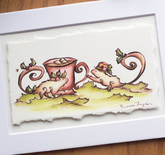 "Yule Chocolate" Original Illustration