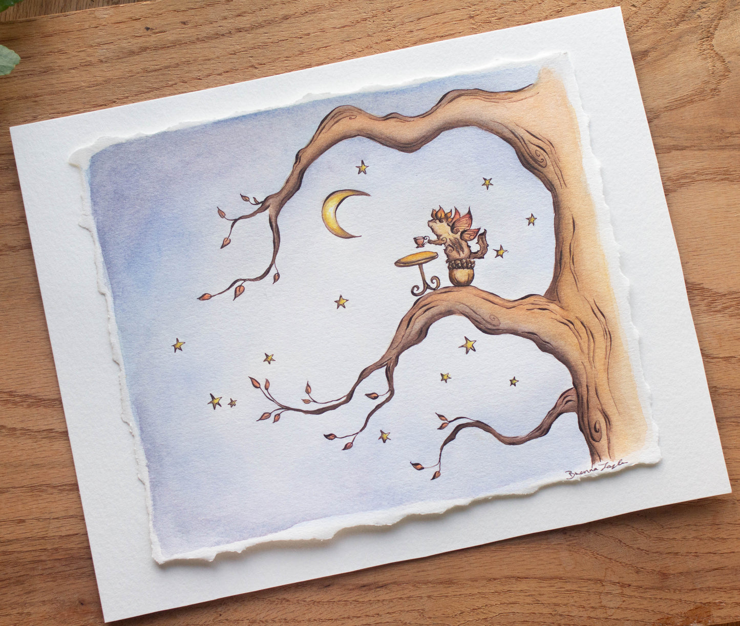 "Tea with the Moon" Original Illustration