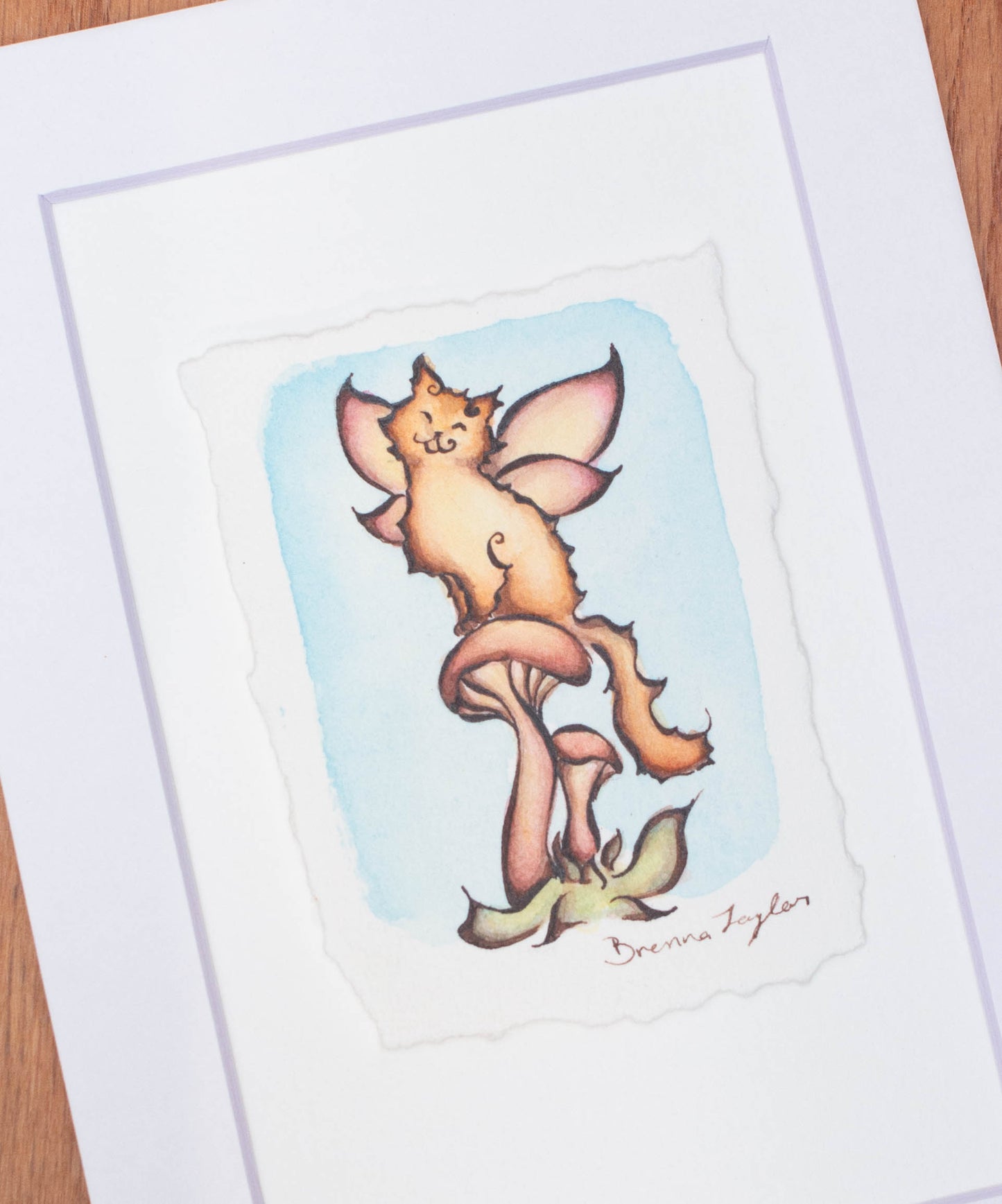 "Happy Seat" Original Illustration *with a tint changing pigment, please read description*