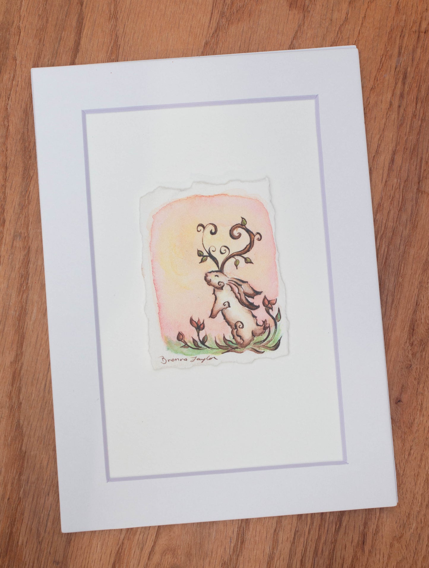 "Spring Morning" Original Illustration *with a tint changing pigment, please read description*