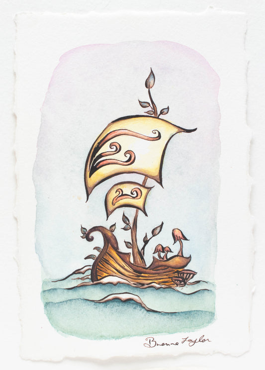 "Curious Vessel" Original Illustration