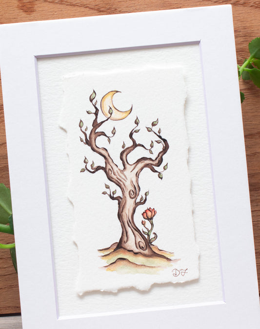 "Reaching For the Moon" Original Illustration