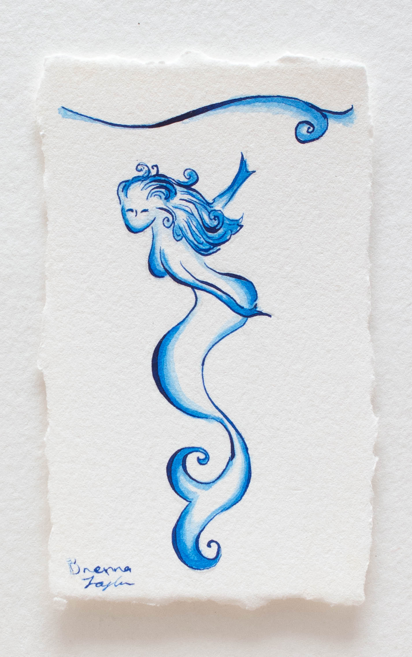 "In The Quiet Beneath the Waves" Original Illustration