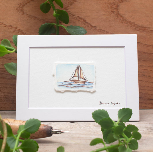 "Sailing Away" Original Illustration