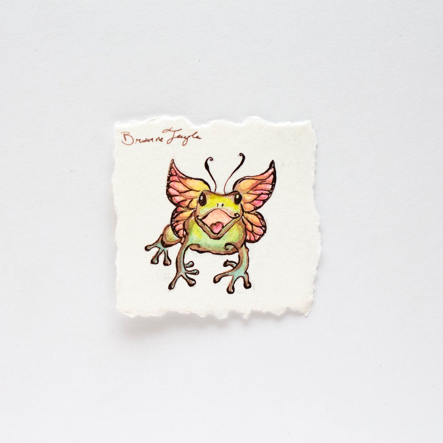 Tiny Happy Fairy Frog Illustration