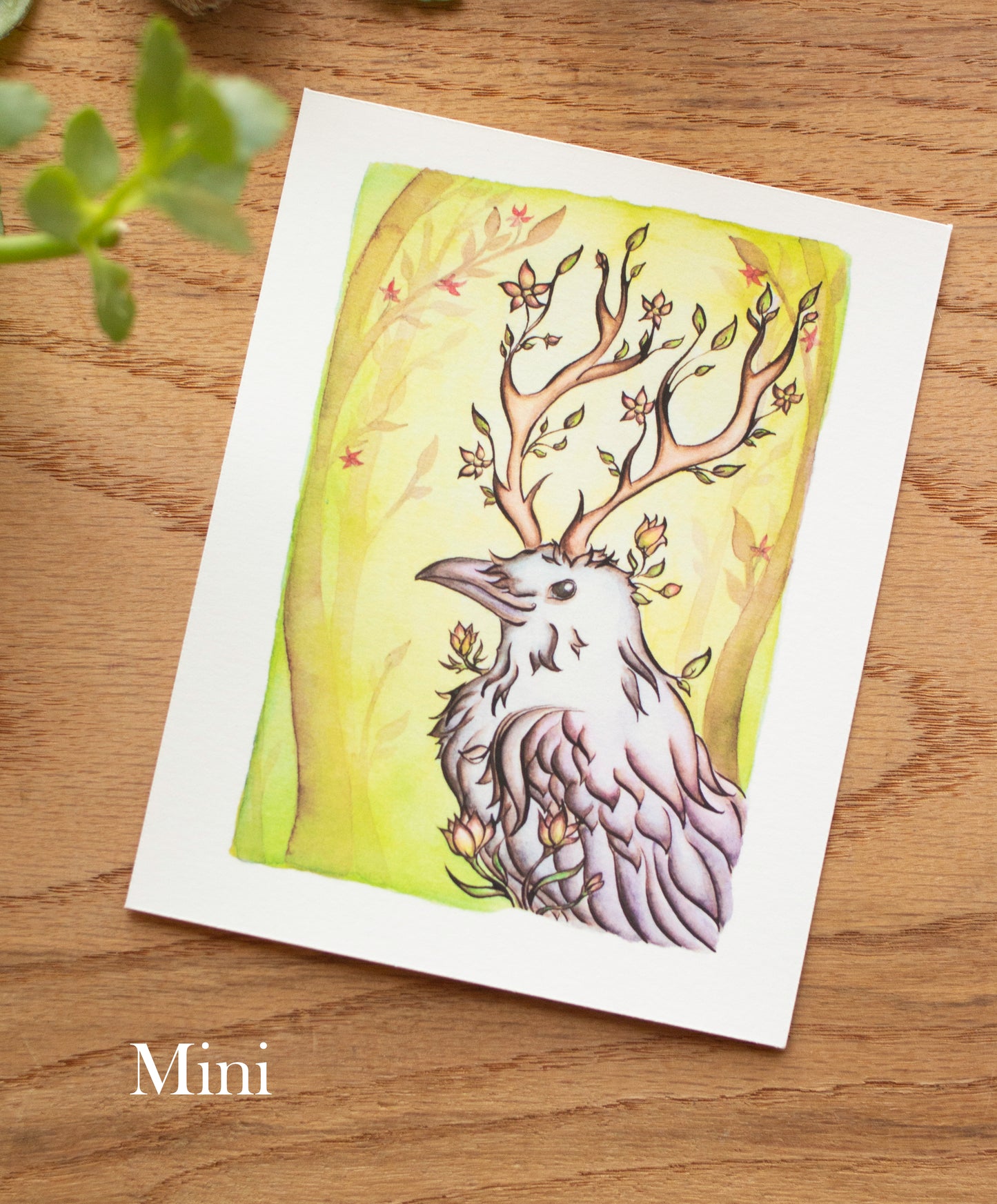 Spring Raven Signed Archival Giclee Print