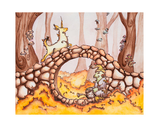 Troll Bridge Art Giclee Print