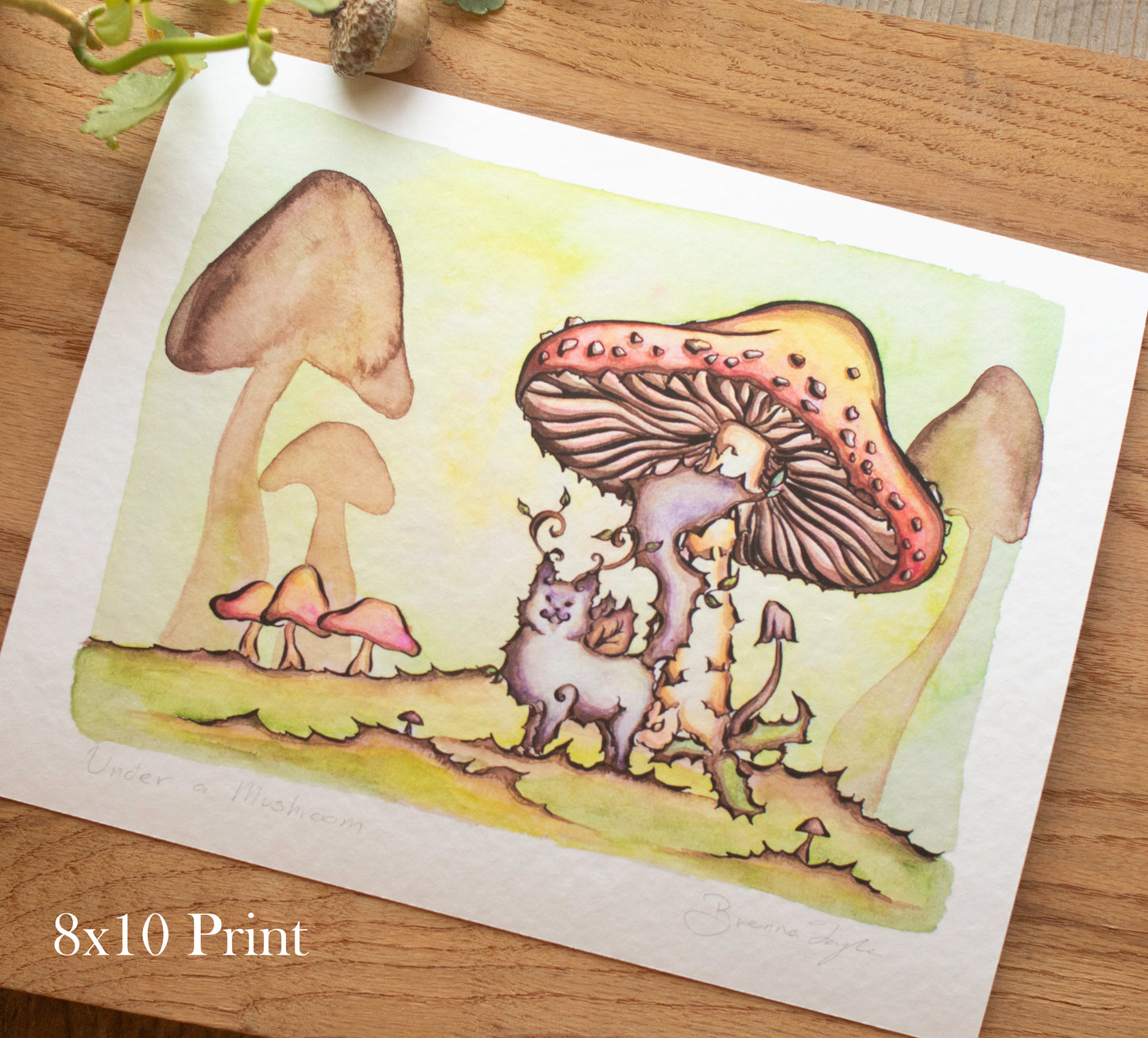 Under a Mushroom Signed Archival Giclee Print