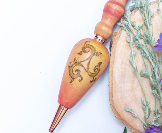 Triskelion Ballpoint Pen, Ergonomic Grip for More Comfortable Writing, Fairytale Pen, Handmade Pen, Arthritis Pencil