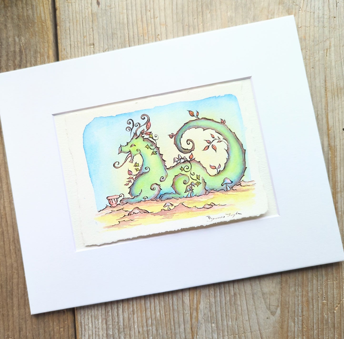 "Laughing Tea" Original Illustration