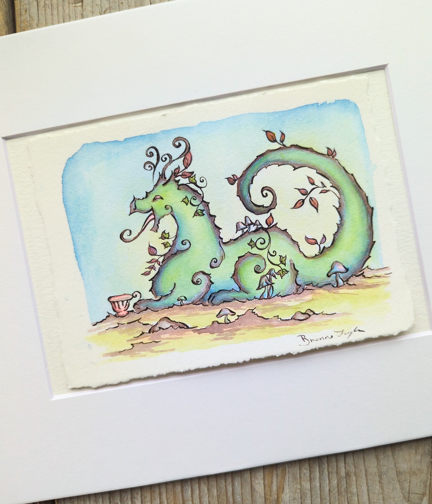 "Laughing Tea" Original Illustration