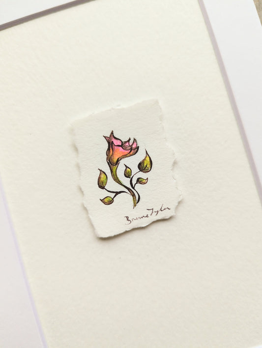 "Early Meadow Flower" Tiny Original Illustration