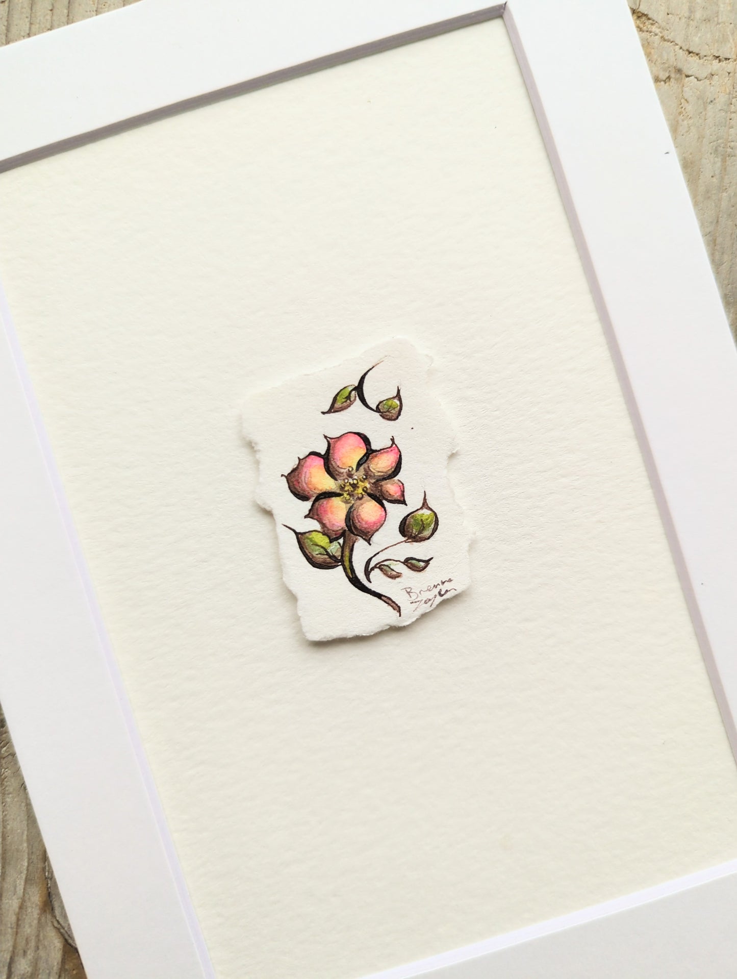 "Tiny Meadow Flower" Tiny Original Illustration