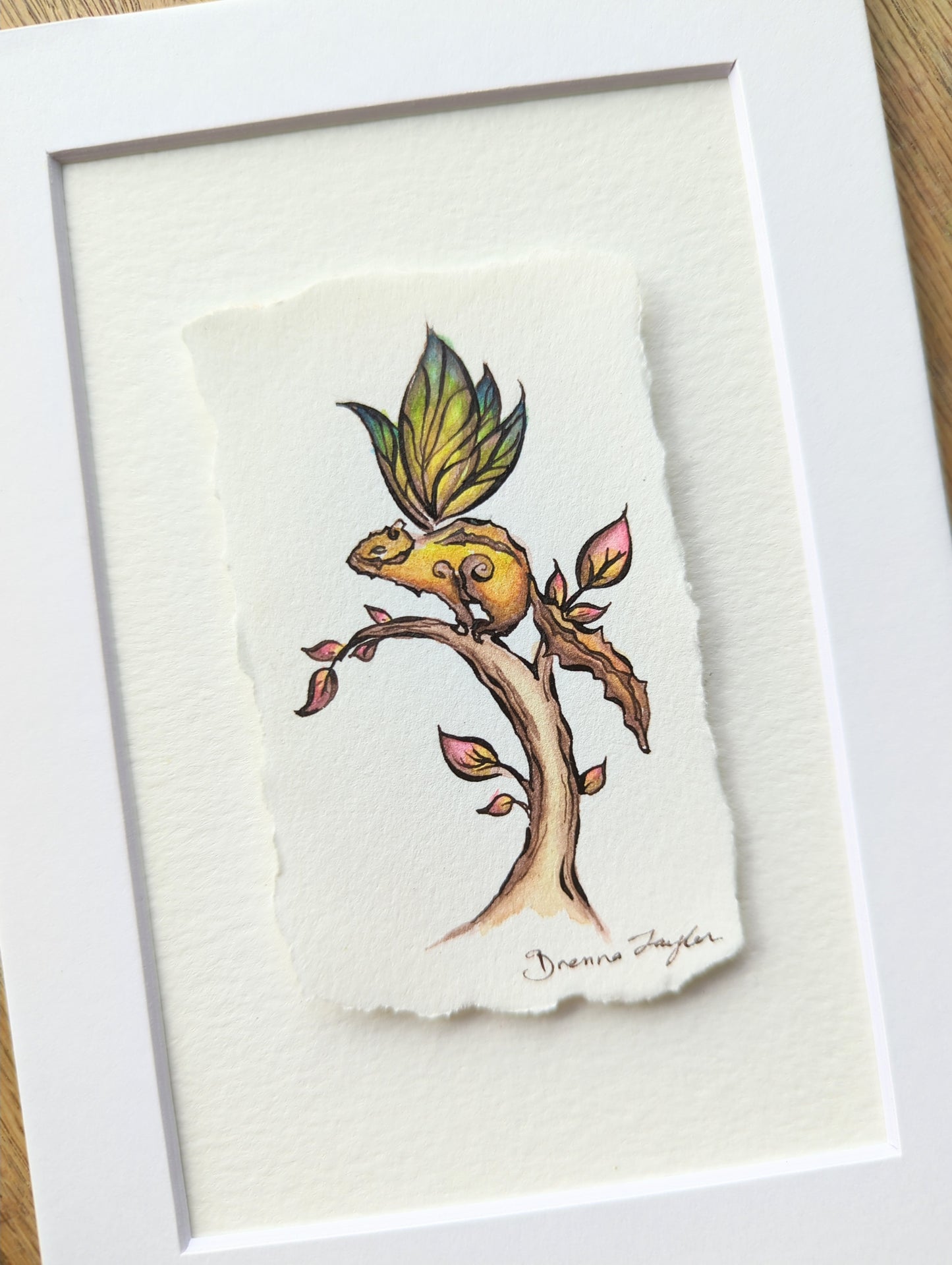 "Fairy Chipmunk" Tiny Original Illustration