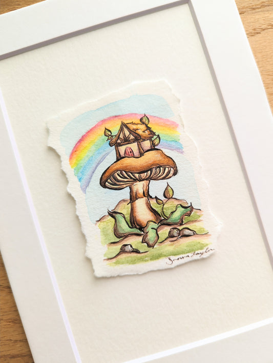 "After the Rain" Tiny Original Illustration