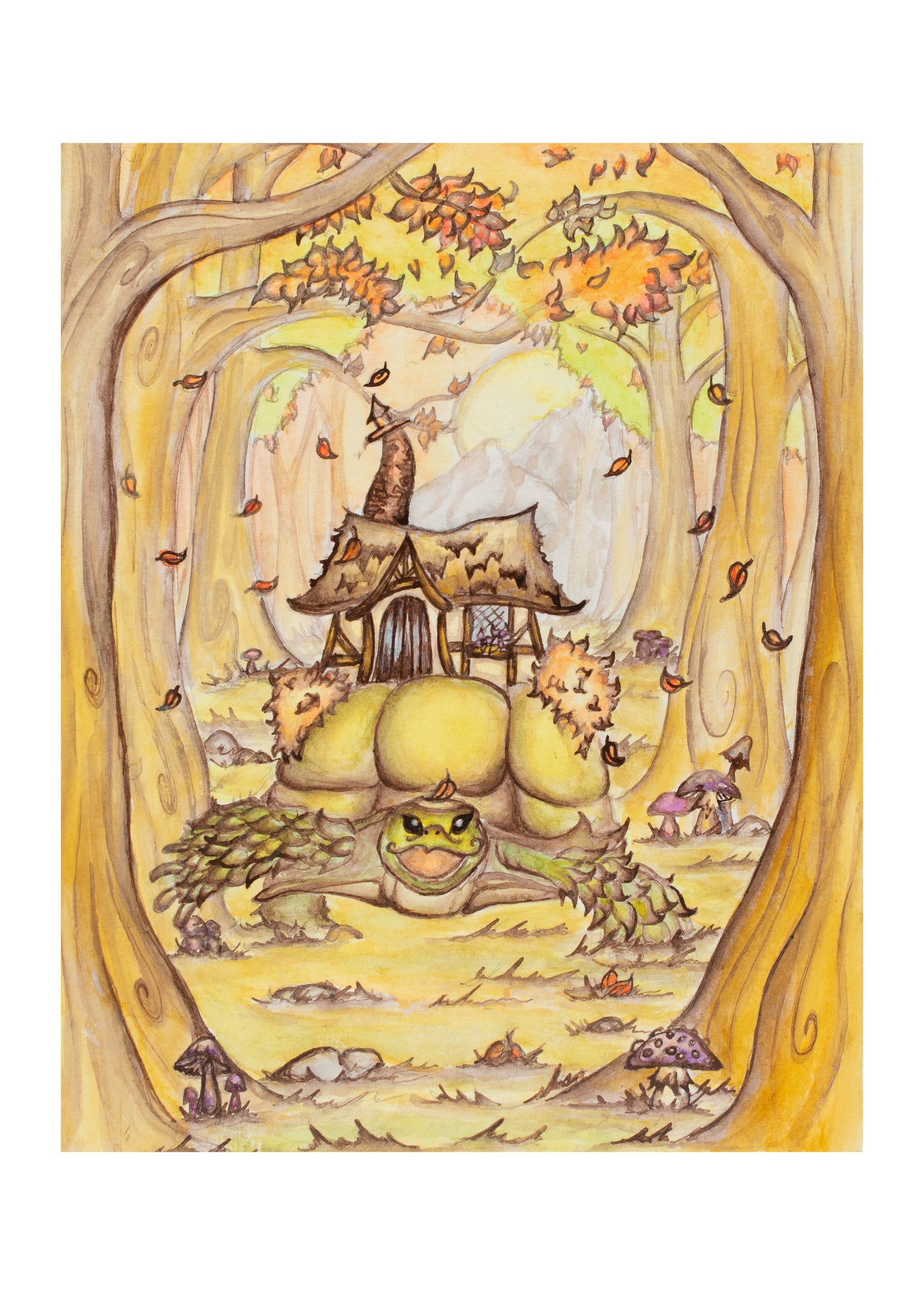 Tortoise Cottage Art Giclee Print