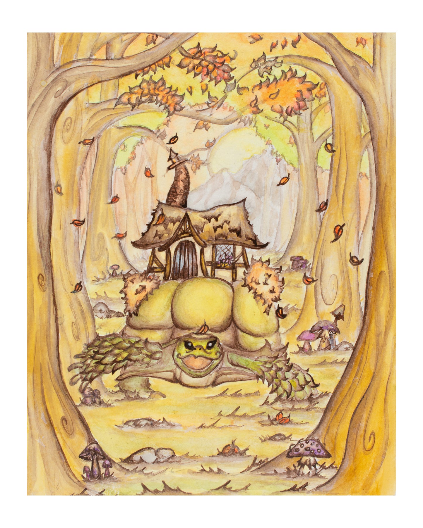 Tortoise Cottage Art Giclee Print