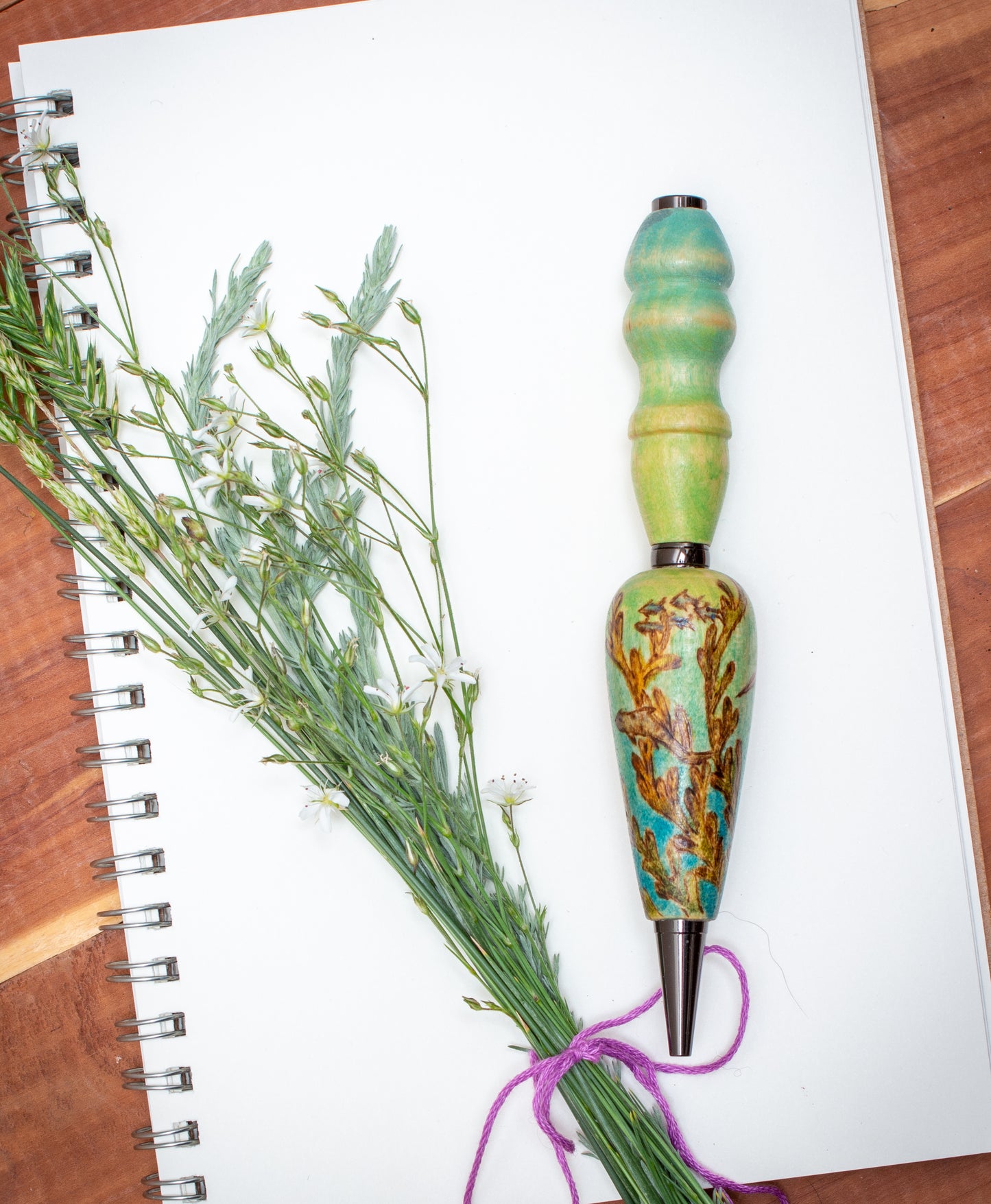 Hippocampus Sea Horse, Sea Unicorn, Ballpoint Pen or Mechanical Pencil, Ergonomic Grip for More Comfortable Writing, Fairytale Pen, Handmade Pen, Arthritis Pencil