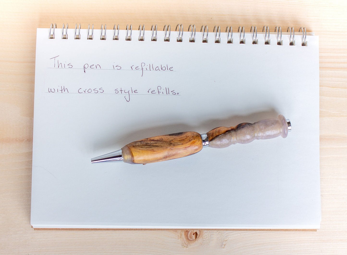 Resin and Wood Ballpoint Pen or Mechanical Pencil, Luxury Pen, Fancy Pen, Unique Gift for Men, Hand Turned Pen, Handmade Pen, Refillable