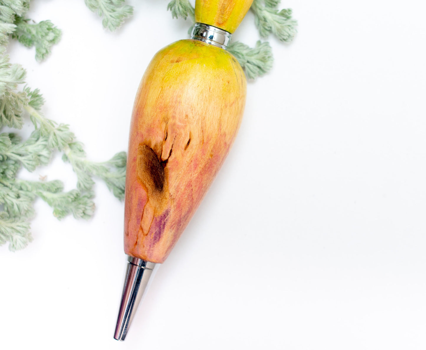 Large Grip Pastel Painted Wood Pen or Mechanical Pencil, Ergonomic Grip for More Comfortable Writing, Fancy Handmade Pen