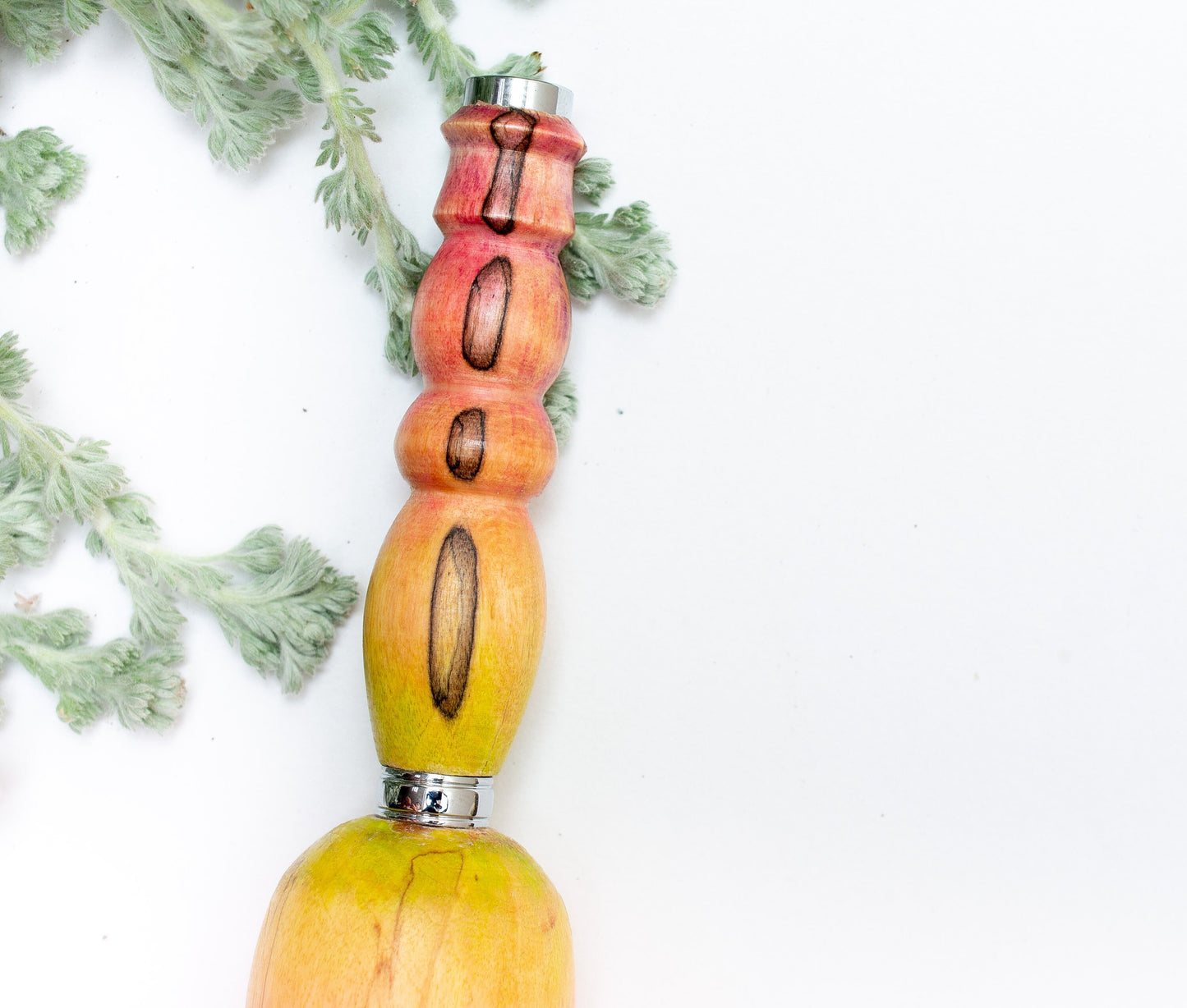 Large Grip Pastel Painted Wood Pen or Mechanical Pencil, Ergonomic Grip for More Comfortable Writing, Fancy Handmade Pen