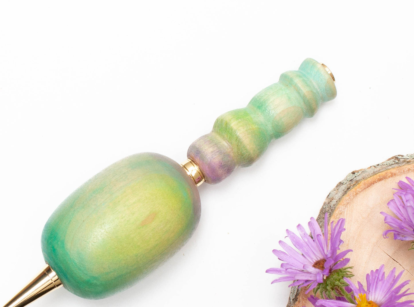 Large Grip Painted Pen or Mechanical Pencil, Ergonomic Grip for More Comfortable Writing, Fancy Pen, Handmade Wood Pen