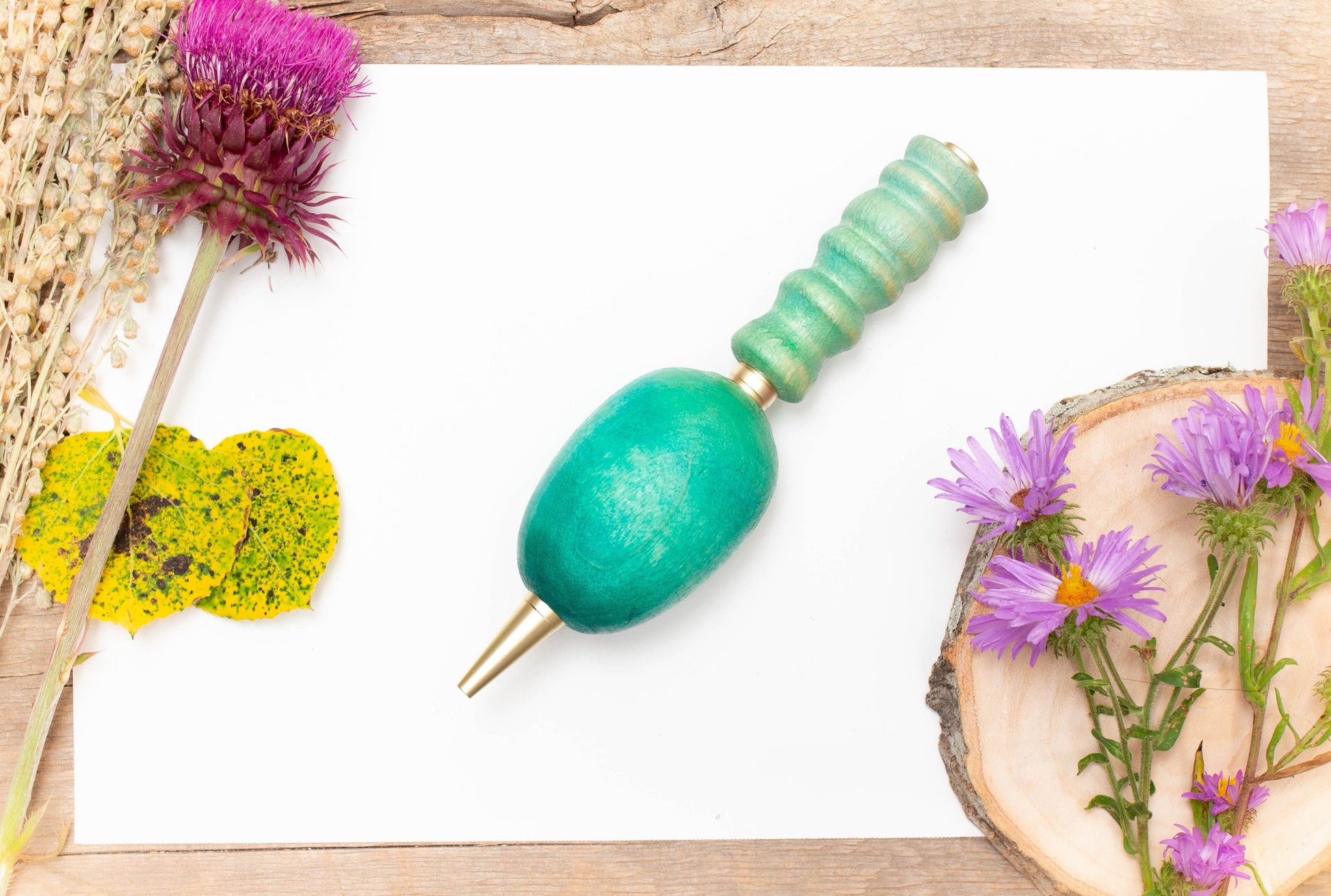 Large Grip Painted Wood Pen or Mechanical Pencil, Ergonomic Grip for More Comfortable Writing, Fancy Pen, Handmade Pen, Arthritis Pencil