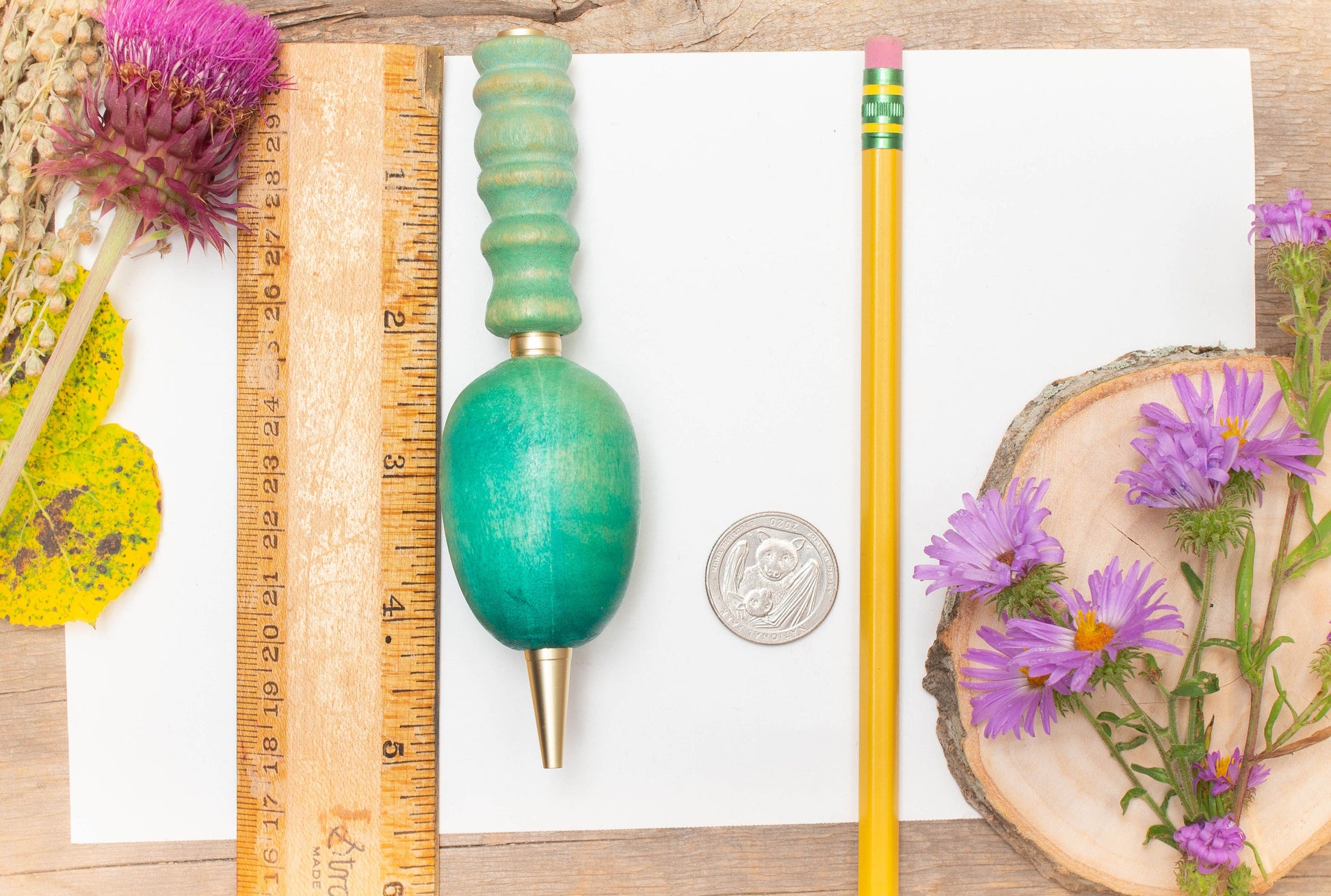 Large Grip Painted Wood Pen or Mechanical Pencil, Ergonomic Grip for More Comfortable Writing, Fancy Pen, Handmade Pen, Arthritis Pencil