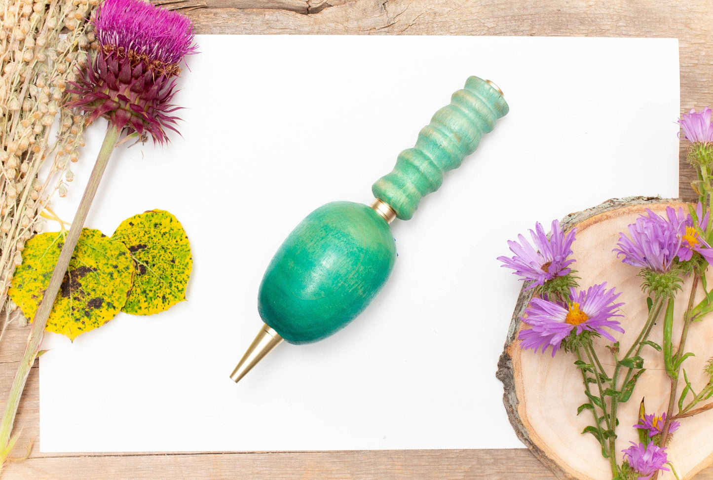 Large Grip Painted Wood Pen or Mechanical Pencil, Ergonomic Grip for More Comfortable Writing, Fancy Pen, Handmade Pen, Arthritis Pencil