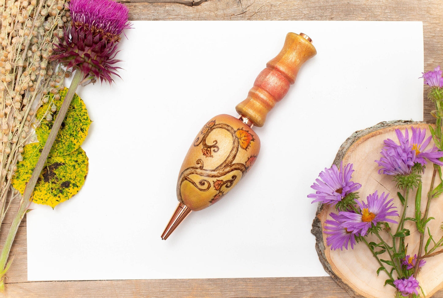Large Grip Grape Vine Wood Pen or Mechanical Pencil, Ergonomic Grip for More Comfortable Writing, Fancy Pen, Handmade Pen, Arthritis Pencil