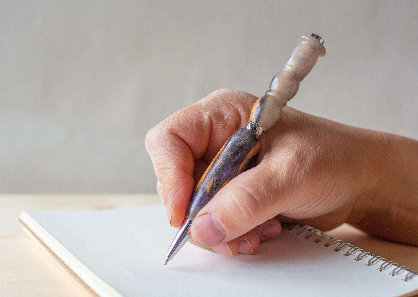 Resin and Wood Ballpoint Pen or Mechanical Pencil, Luxury Pen, Fancy Pen, Unique Gift for Men, Hand Turned Pen, Handmade Pen, Refillable