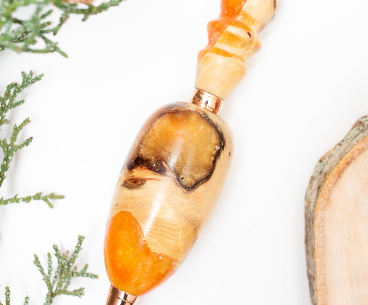 Large Grip Epoxy Resin and Wood Pen or Mechanical Pencil, Ergonomic Grip for More Comfortable Writing, Fancy Handmade Pen, Arthritis Pencil