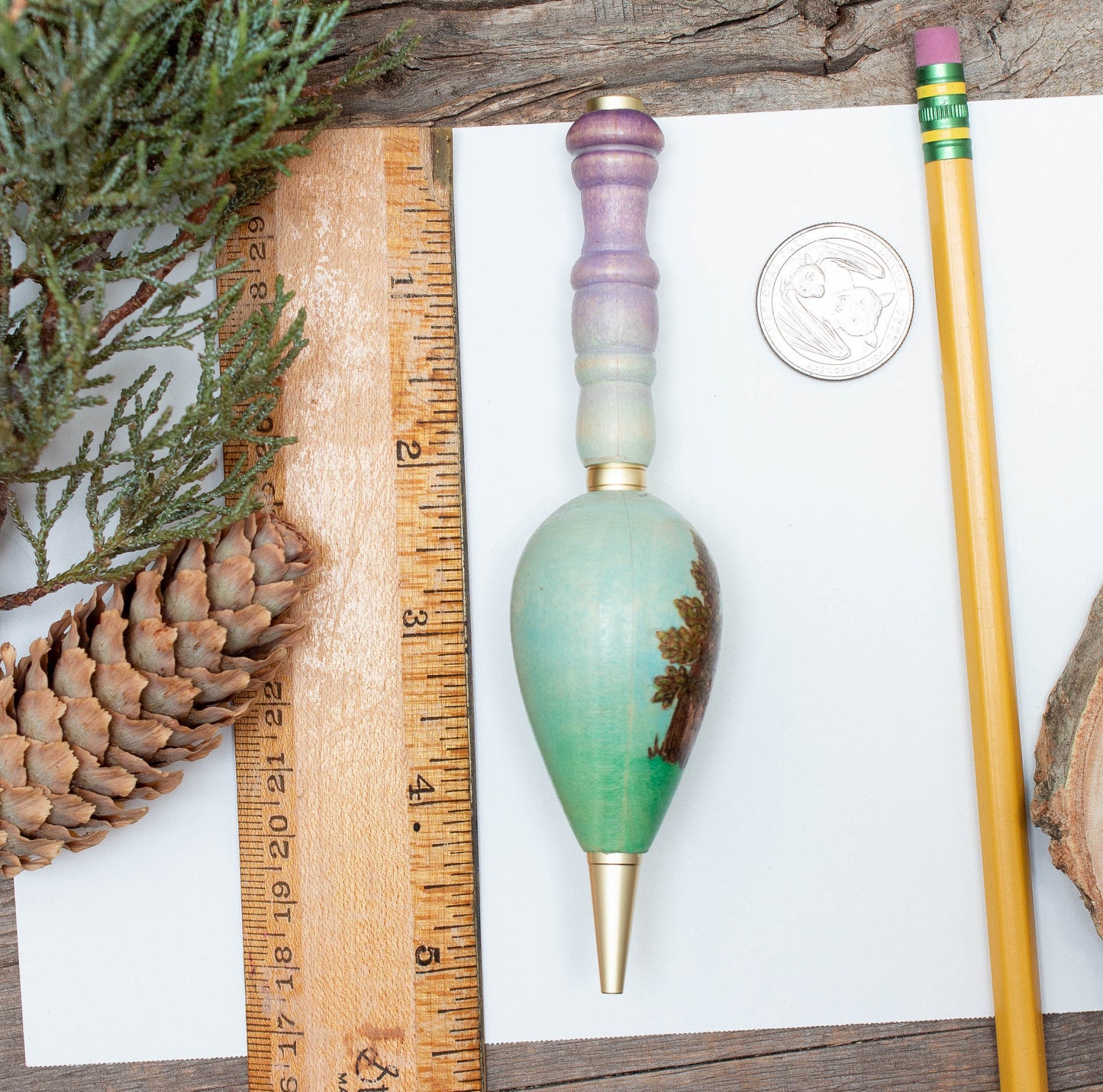 Large Grip Hobbit Door Pen or Mechanical Pencil, Ergonomic Grip for More Comfortable Writing, Fairytale Pen, Handmade Pen, Arthritis Pencil